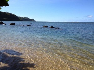 A photo from the monks' outing to the beach today...