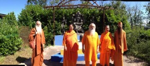Twitter Update: Our swamis are at the mountain forest monastery of...