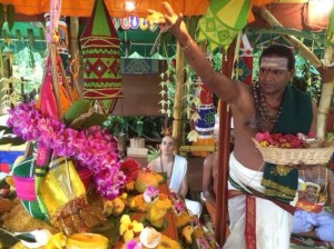 Twitter Update: The afternoon ceremonies invoking Siva and Gurudev...