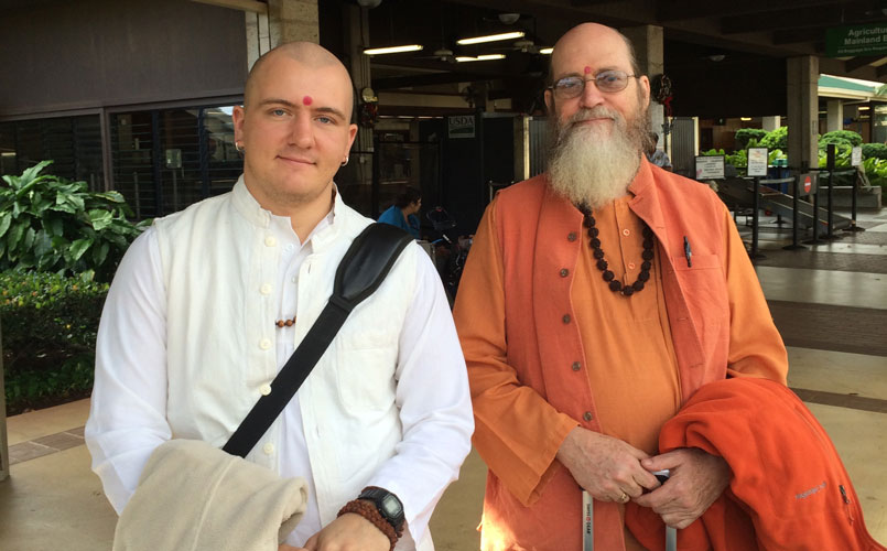 monks leave for Ca