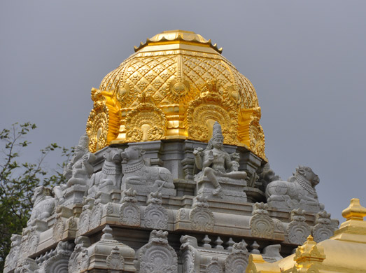 Vimanam covered with gold