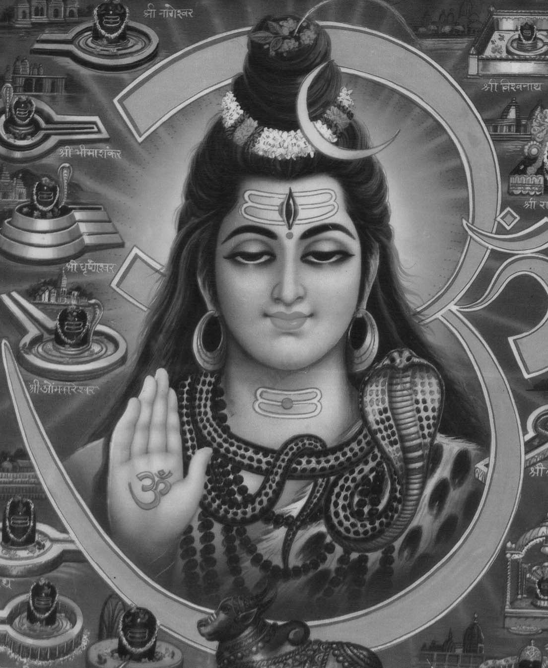 Art & Photos - Beautiful Shiva and Shiva Lingam Aum