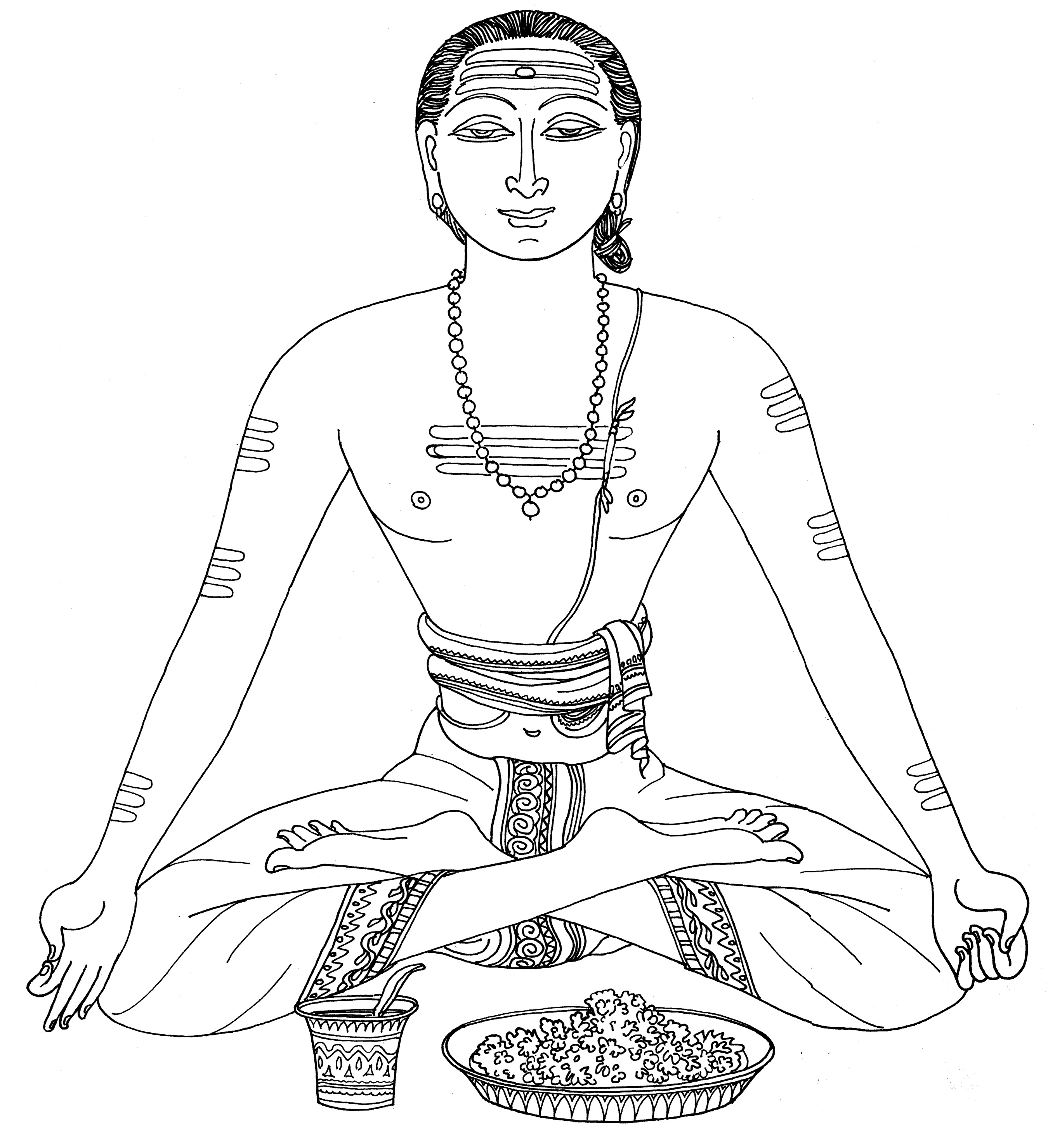 Loving Ganesha: Man Perfoming Puja