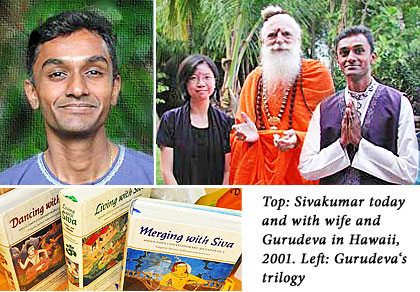 Sivakumar, wife, Gurudeva and trilogy books