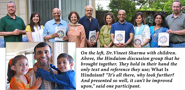 Dr. Vineet Sharma and the Hindu American Foundation discussion group