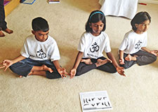 three young yogis