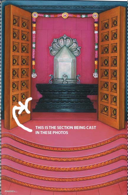 Iraivan Sivalingam Avudaiyar Base Poured in Swamimalai