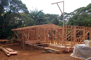 New Minimela Roof Rafters Up