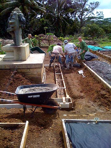 Annapurna Garden Ganesha Shrine Progress