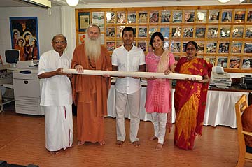 Guru Parampara Painting Arrives From India