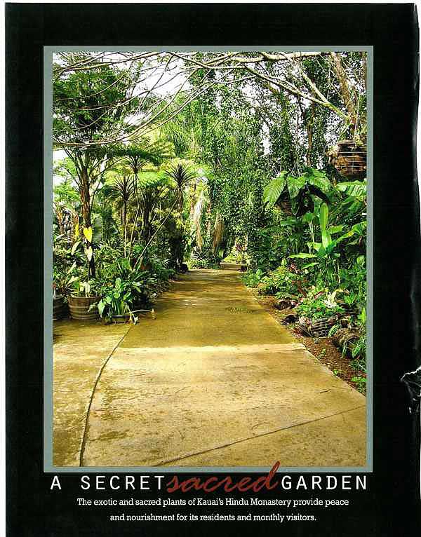 Heirloom Magazine Article on Kauai Aadheenam’s Gardens
