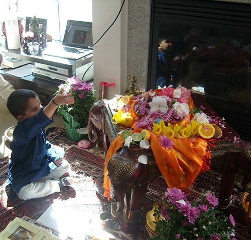 Budding Pujari in California