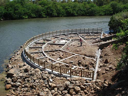 Great Progress at the River Shore in Mauritius