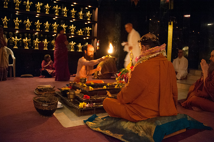 Today's Homa begins Gurudeva's 11th Mahasamadhi Celebration