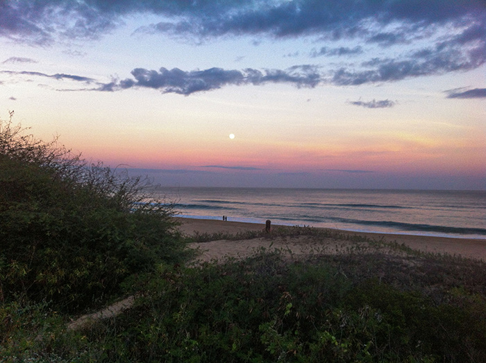 Monks take a Journey to Polehale Beach