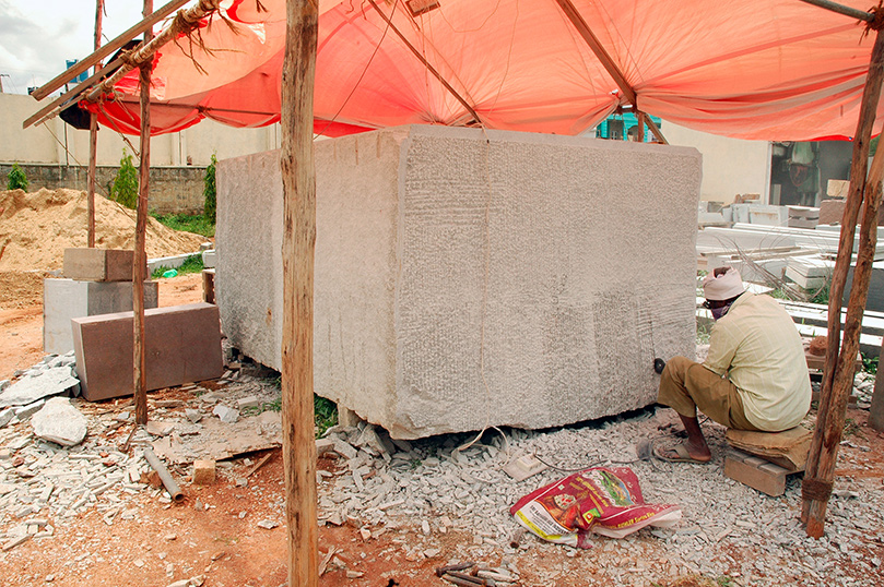 From the Carving Site in Bangalore
