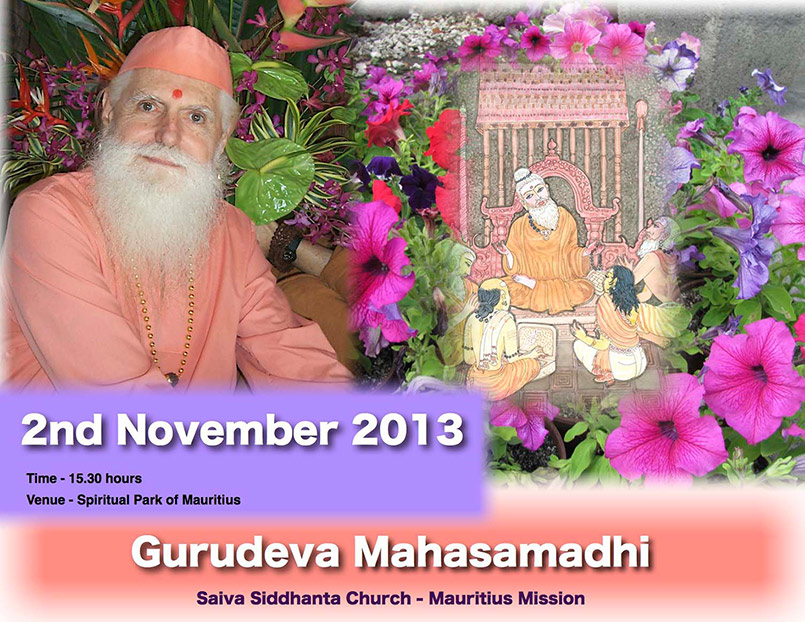 Gurudeva Mahasamadhi Observances Mauritius