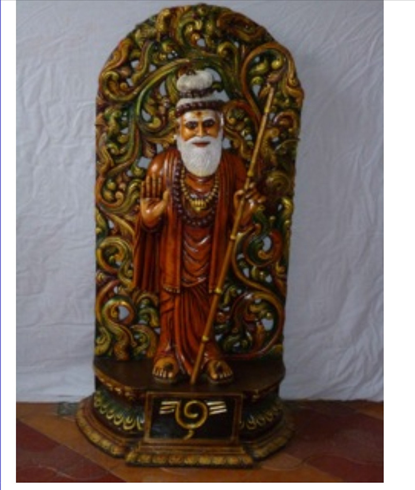 Wooden Carving of Gurudeva