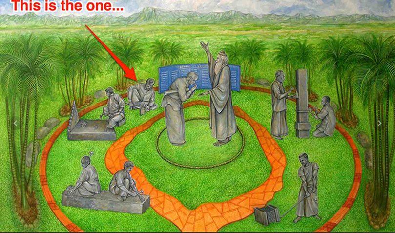 Temple Builders' Bronze Memorial