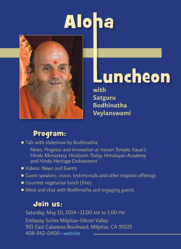 Aloha Luncheon, May 10, 2014, You are invited