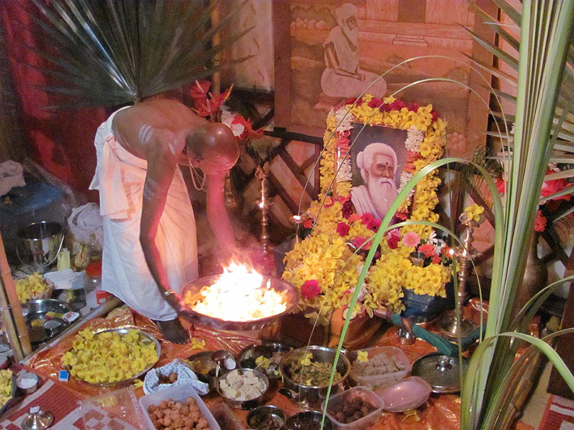 Yogaswami Mahasamadhi Puja at our Mauritius Spiritual Park