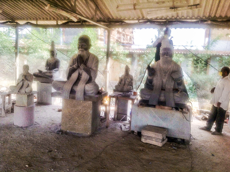 Satguru Carving Progress