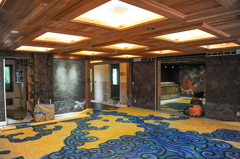 Readying the Vinyl Flooring