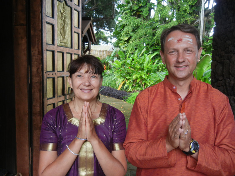 Chandra and Ludmila Shekaran On Pilgrimage