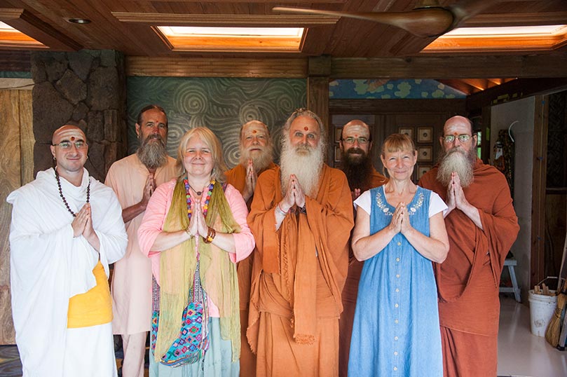 Guests to the Ganapati Kulam's Morning Meeting