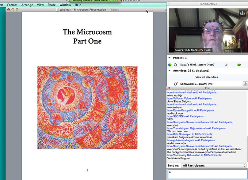 Our monastery's first-ever webinar