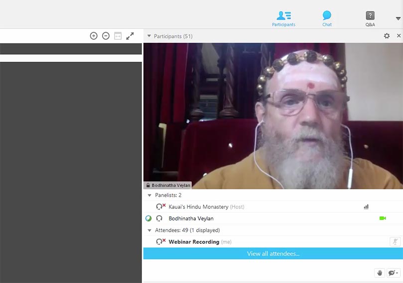 Satguru Bodhinatha Veylanswami Webinar