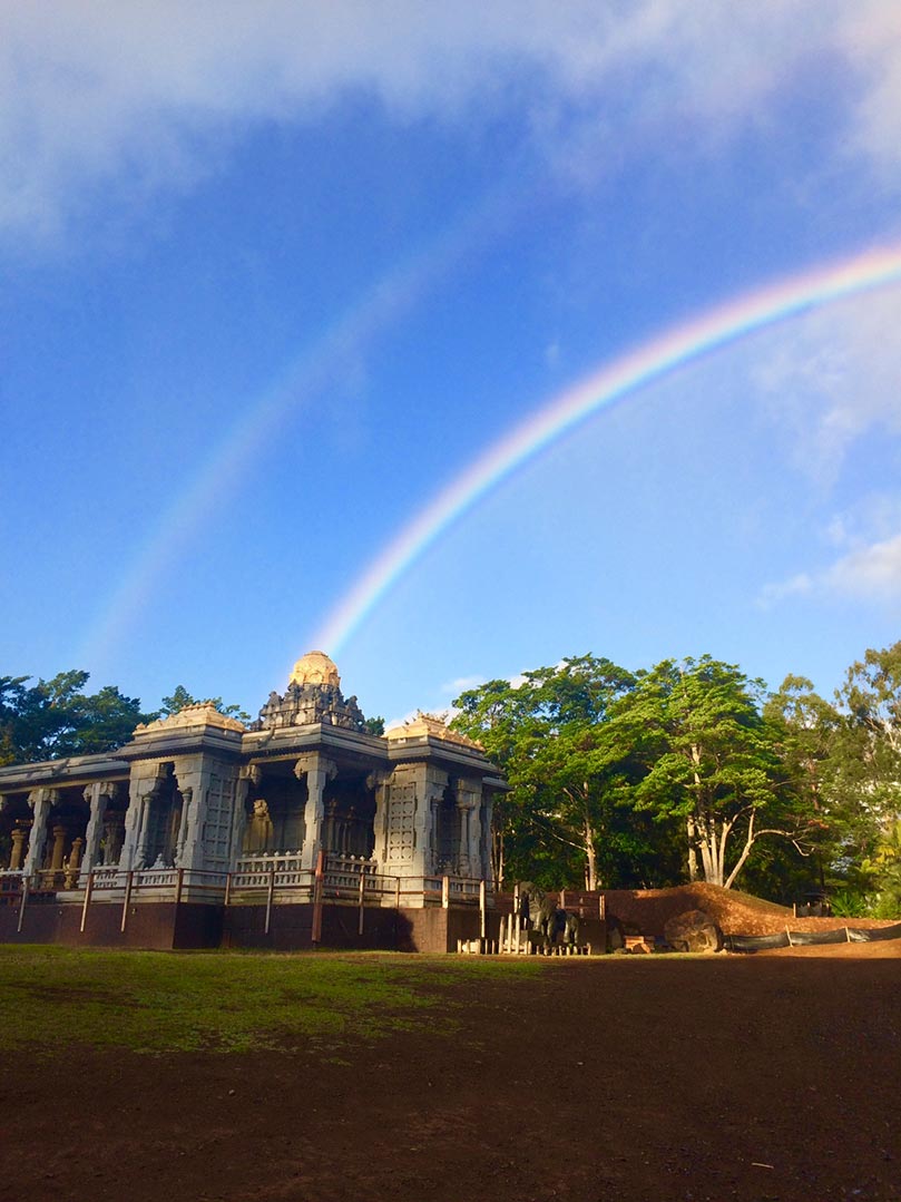 This Morning's Rainbow Over Iraivan