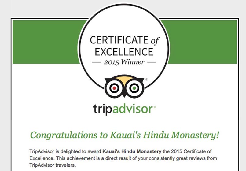 Certificate of Excellence