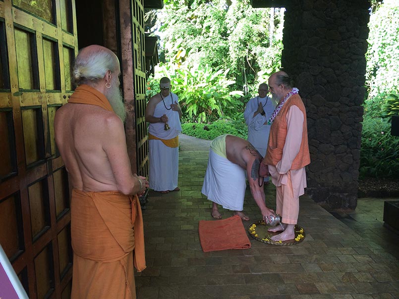 Satguru Arrives Home from Mission