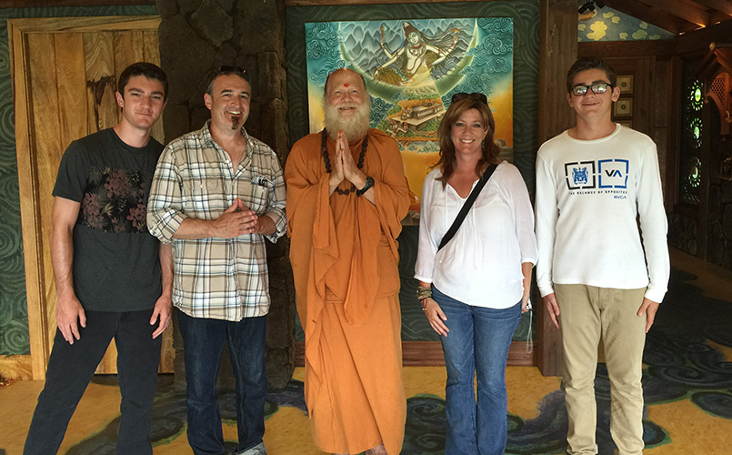 Scott Rossi Family Visits Kauai's Hindu Monastery