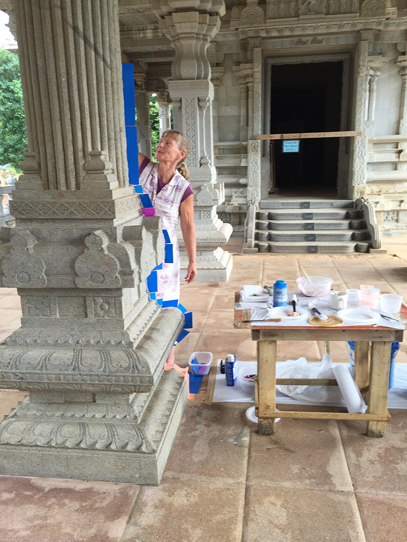 Iraivan Pillar Casting