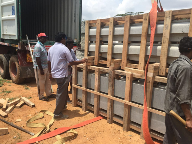 Container Loading at Artha Enterprise's Site