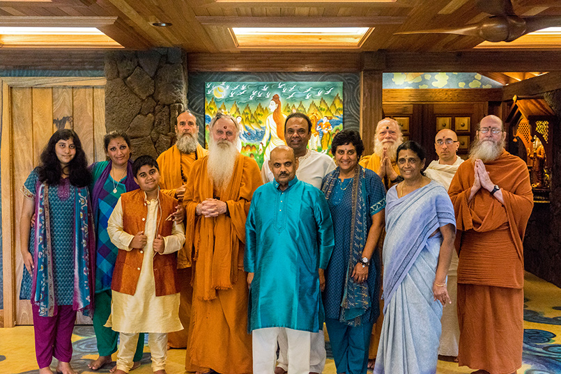 Large Family of Devotees Visit