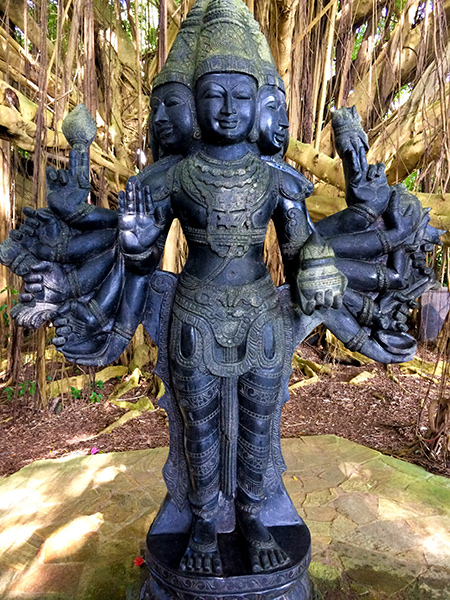 Cleaning Lord Shanmukha