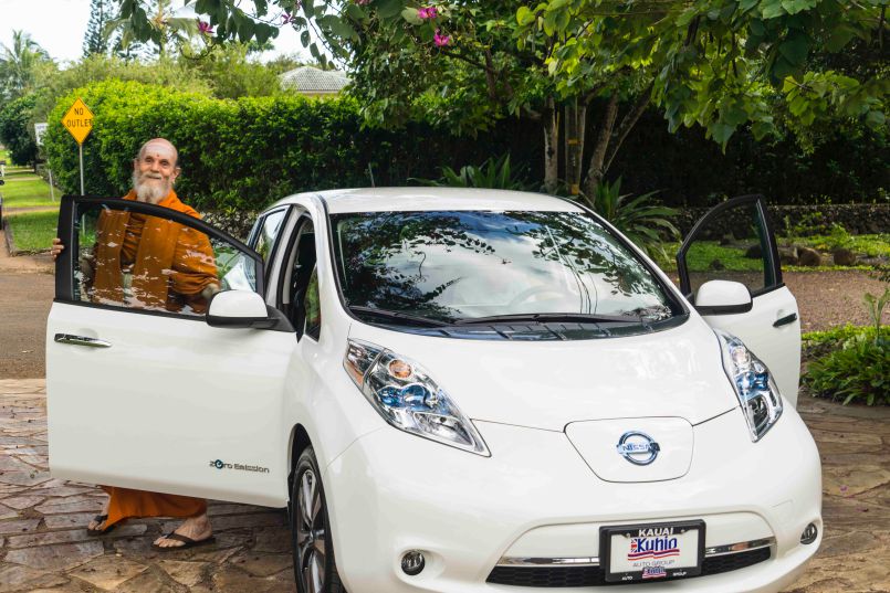 A Blessing For Our New Electric Car