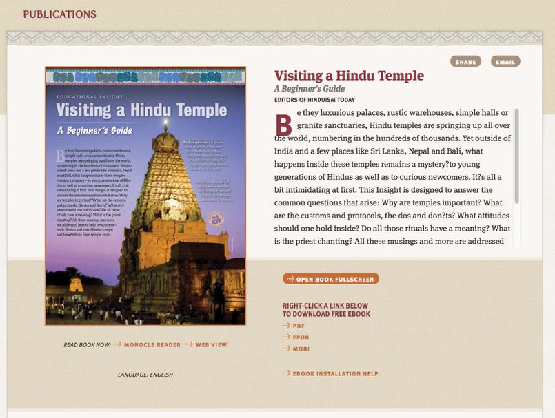 Publication Spotlight: Visiting a Hindu Temple