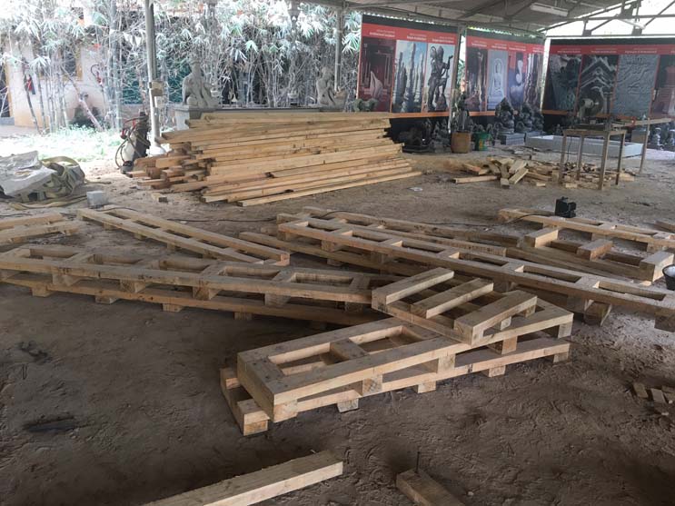 Crating Iraivan Stones in Bengaluru