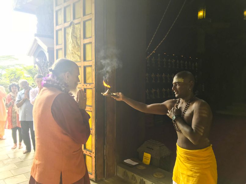 Satguru Returns From Travel