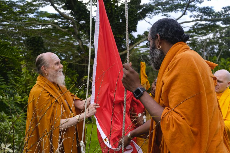 Nartana Ritau Homa and Flag Raising