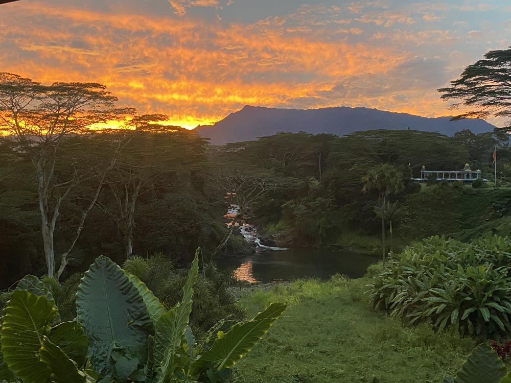 Sunset Over Waialeale