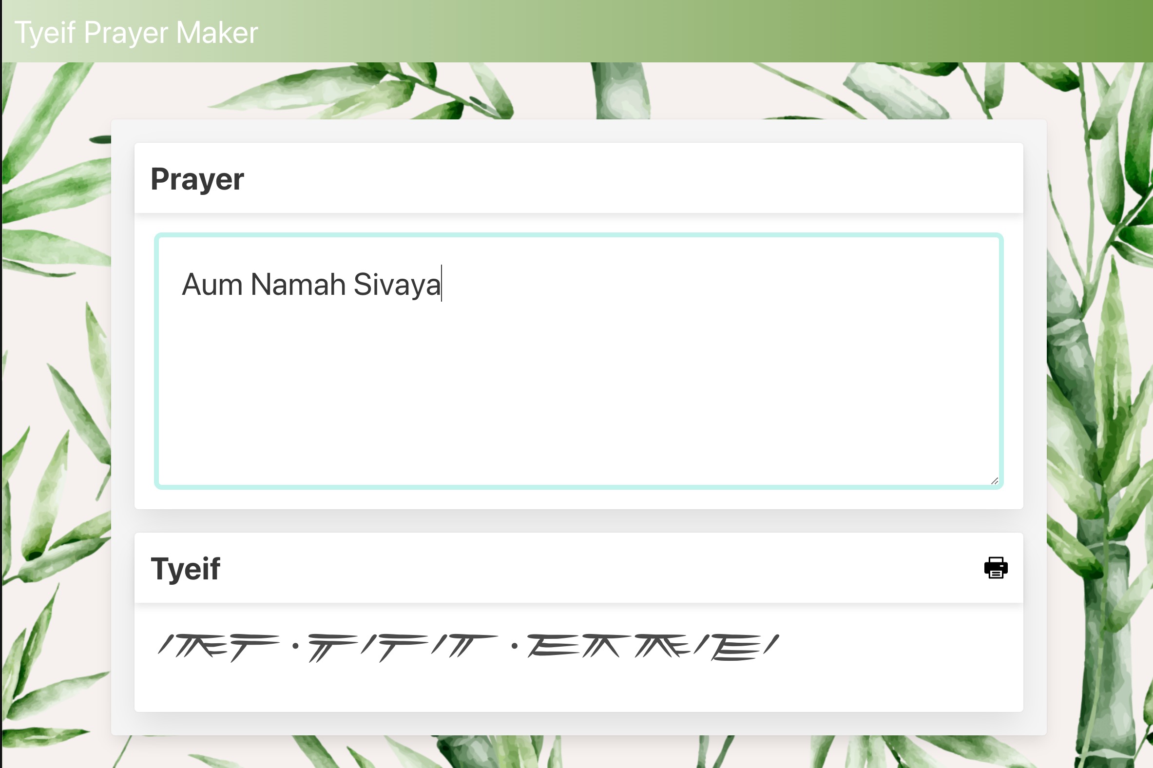 A New Web App for Tyeif Script!