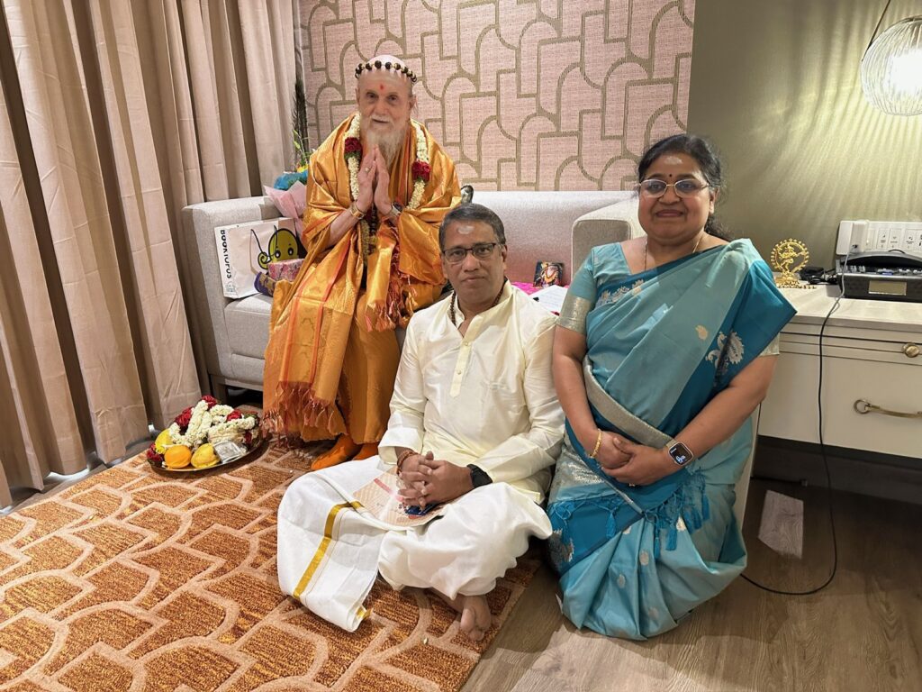Bhanugopan and his wife from Australia