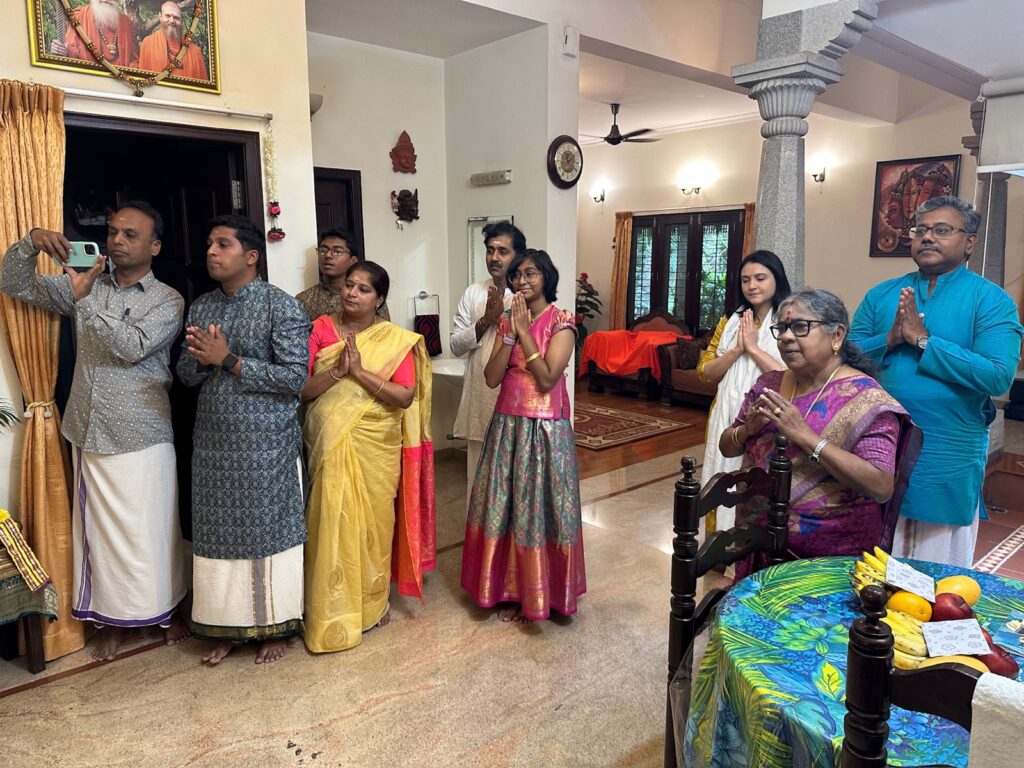 Satsang at Rajasankara home in Bengaluru