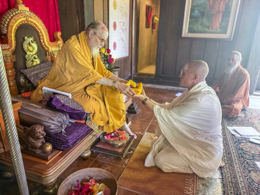 Natyam receives his yellow sashes.